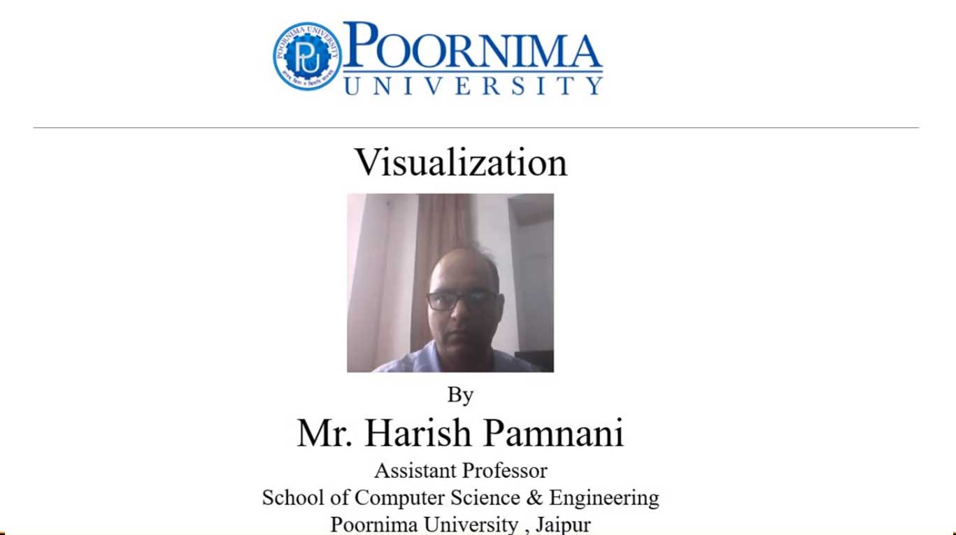 Lecture by Mr. Harish Pamnani - Visualization